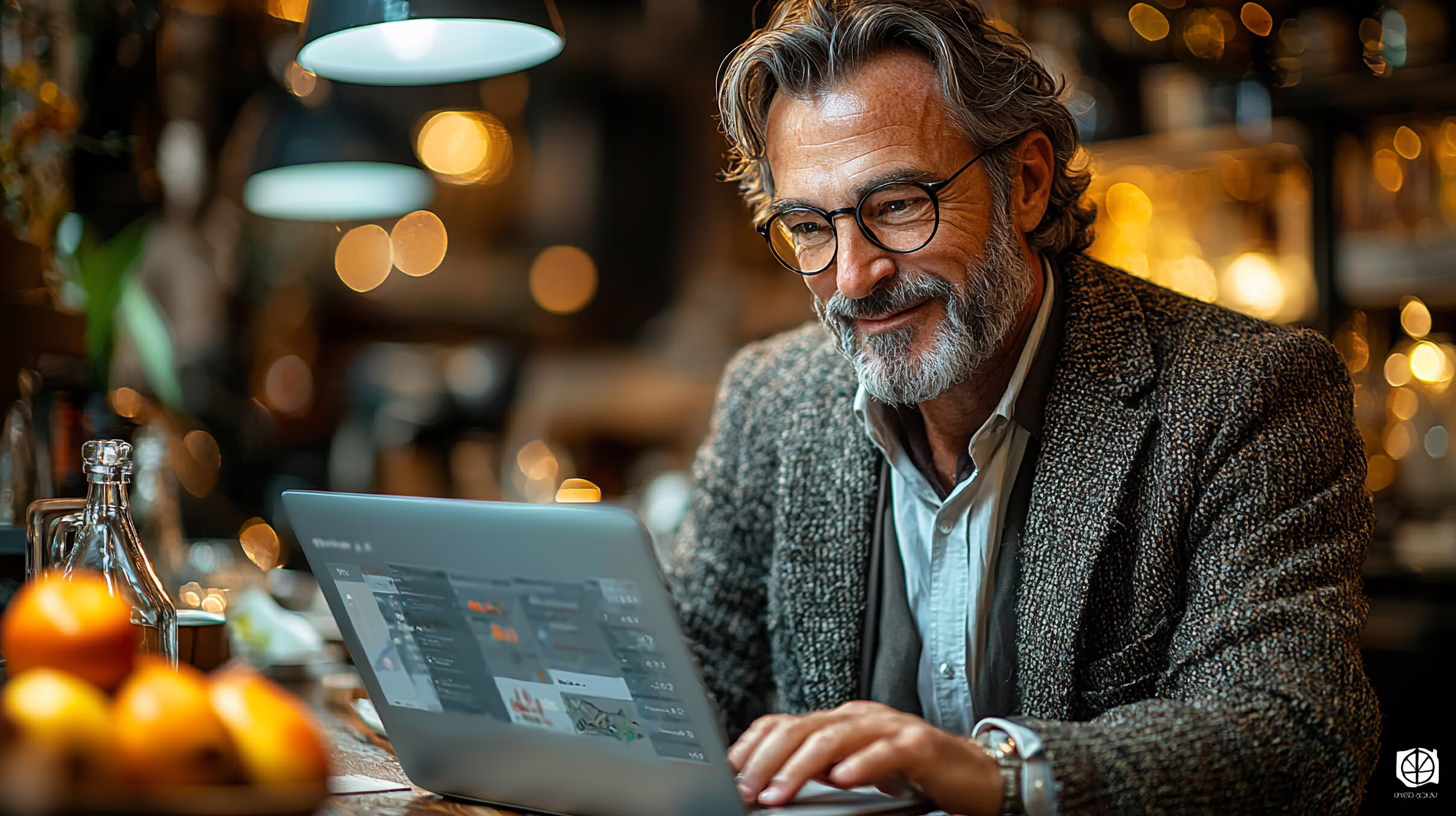 Dashboard analytics GBP con titolare ristorante