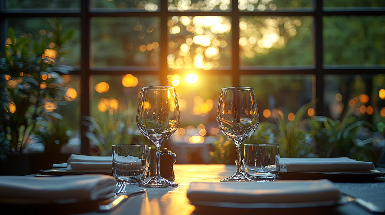 Marketing per ristoranti 2026: ristorante italiano elegante al tramonto