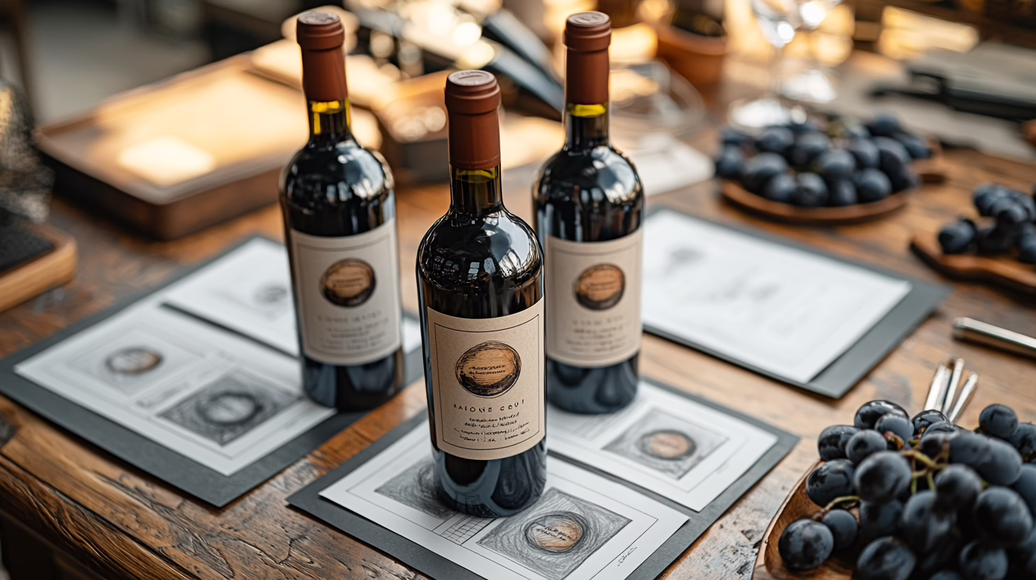 Packaging ed etichette vino premium